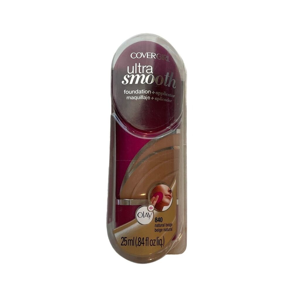 NEW Cover Girl Ultra Smooth Foundation with Applicator  #840 Natural Beige